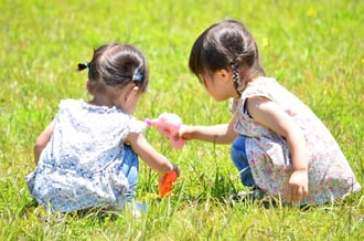 自然の中の子供たち