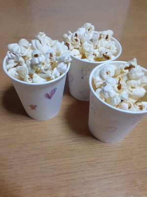 家で映画館気分のポップコーン