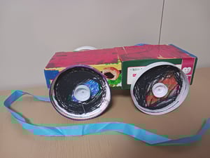 子どもの作品の写真
