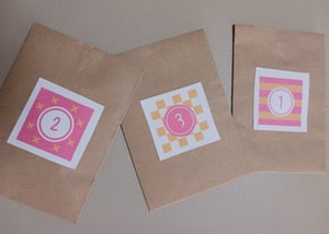 手作りアドベントカレンダーの工程写真