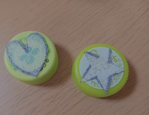 梱包用クッションシートのスタンプの作り方画像