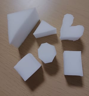 メラミンスポンジで作るスタンプの作り方画像
