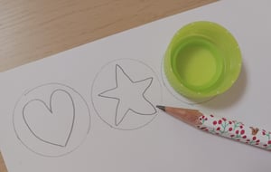 梱包用クッションシートのスタンプの作り方画像