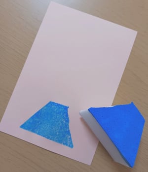 手作りスタンプで作る年賀状の作り方画像
