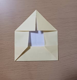 のりもはさみも使わずに折り紙で作るポチ袋の作り方写真