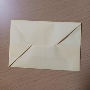 のりもはさみも使わずに折り紙で作るポチ袋の作り方写真