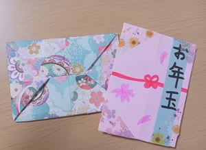 折り紙で作るポチ袋の写真