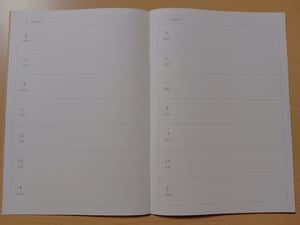 無印良品のノート・ウィークリーの写真