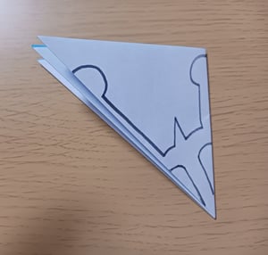 切り紙の作り方説明画像