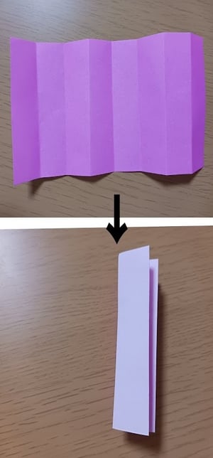 横に繋がる切り紙の作り方