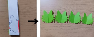 切り紙で作るニャオハの作り方