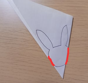 切り紙でピカチュウを作る作り方