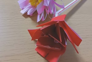 折り紙で作るお花の作り方解説写真