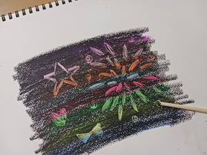 ひっかき絵の描き方解説写真