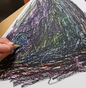 ひっかき絵の描き方解説写真