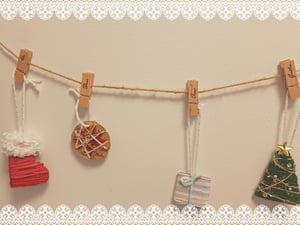手作りクリスマス飾りの写真