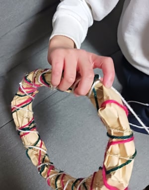 手作りクリスマス飾りの写真