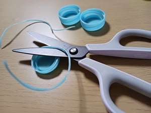 ペットボトルキャップで作るチャームの作り方工程