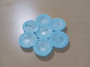 ペットボトルキャップで作るコースターの作り方工程