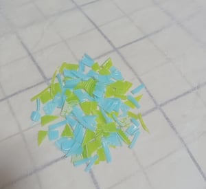 ペットボトルキャップで作るチャームの作り方工程