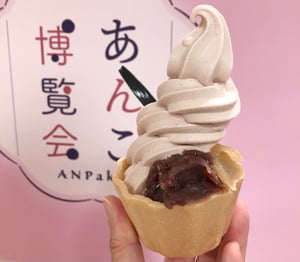 札幌三越で開催のあんこ博覧会の写真