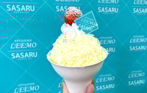 北海道スノーモンブランパフェの写真