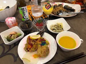 カナエビキッチンでの料理教室の写真