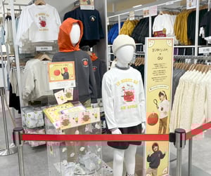 りんごかもしれないとGUのコラボ商品写真
