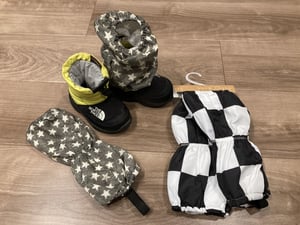 子どもの冬の防寒の写真