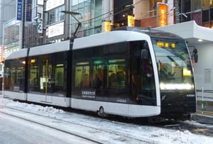 札幌の路面電車の写真