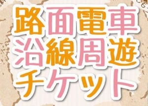 路面電車沿線周遊チケットの画像