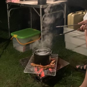 キャンプ飯の写真
