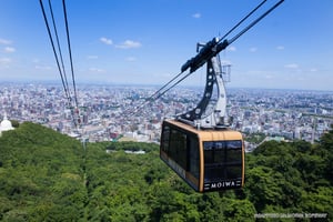 藻岩山のゴンドラからの写真