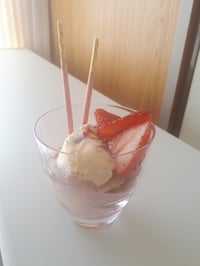 2人育児ブログ①パフェ