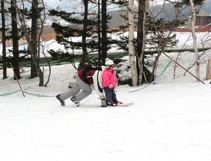 子供が利用するスキー場
