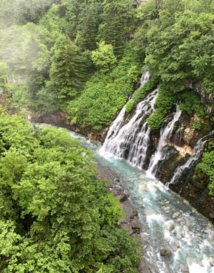 北海道美瑛町白ひげの滝