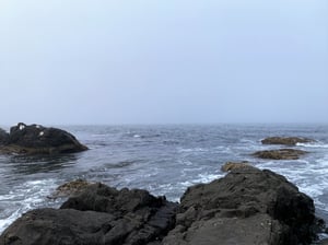 襟裳岬の海岸