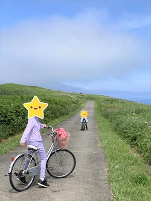 天売島のサイクリングロード