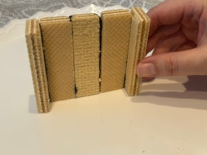 お菓子の家の作り方工程写真