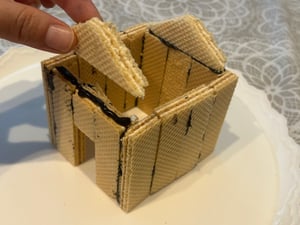 お菓子の家の作り方工程写真