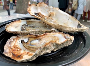 さっぽろライラックカフェテラスの焼き牡蠣