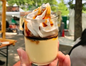 さっぽろライラックまつりのクレームブリュレ