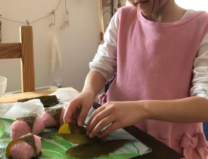ひなまつりの定番メニューさくら餅