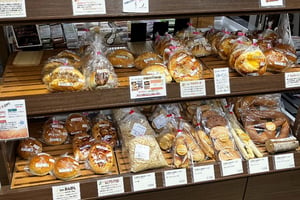 道の駅とうべつで販売しているパンの写真
