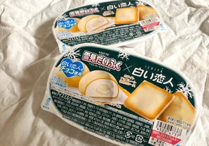 白い恋人×雪見だいふくの写真