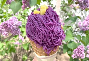 紫芋絹糸モンブランの写真