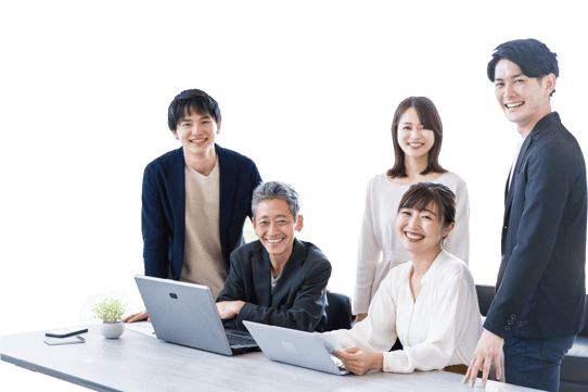 笑顔で働く人々