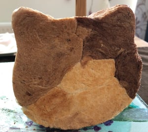 手作り猫型パン