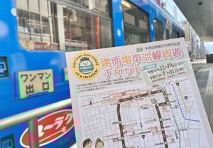 路面電車沿線周遊チケットの画像