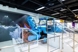 札幌市青少年科学館に展示してある除雪車の写真